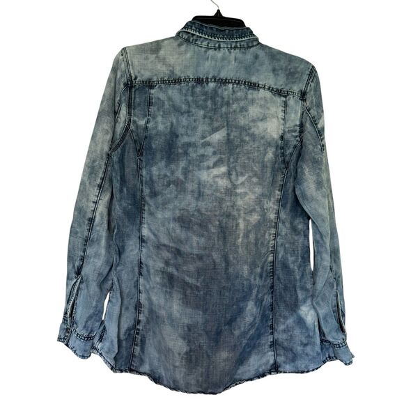 Blank NYC Blue Button Down Shirt - Picture 10 of 10